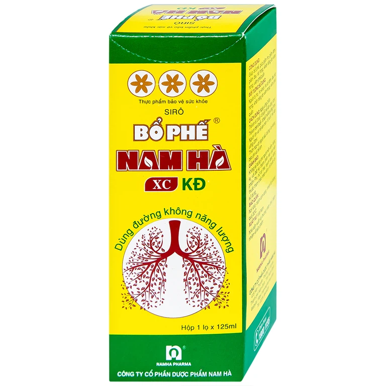 Siro Bổ Phế Nam Hà XC KĐ giúp giảm ho, giảm đờm (125ml)