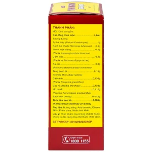 Siro Bổ Phế Nam Hà XC giảm ho, giảm đờm, đau rát họng, khàn tiếng do viêm họng (125ml)