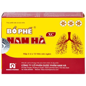 Viên ngậm Bổ Phế Nam Hà XC giảm ho, giảm đờm, đau rát họng (125ml)