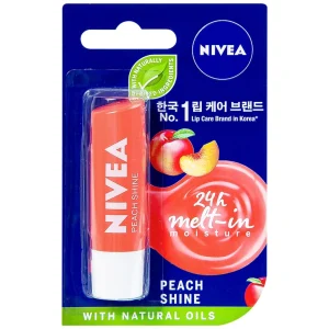 Son dưỡng ẩm chuyên sâu Nivea Peach Shine không thâm môi, không chứa chì (4.8g)