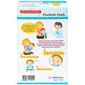 Máy hút mũi điện tử Co-Clean Duck CODK-100 giúp vệ sinh mũi một cách nhanh chóng và hiệu quả