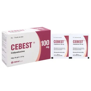 Thuốc Cebest 100mg Merap điều trị nhiễm khuẩn nhẹ và trung bình (20 gói x 3g)