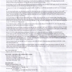 Viên nang cứng Núcleo C.M.P Forte Ferrer điều trị bệnh lý thần kinh ngoại biên (6 vỉ x 5 viên)