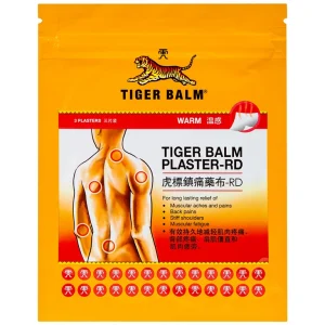 Miếng dán Tiger Balm Plaster - RD Haw Par giảm mỏi cơ, đau và nhức cơ (7cm x 10cm)
