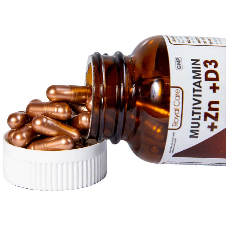 Viên uống Multivitamin +Zn +D3 Royal Care hỗ trợ tăng cường sức khỏe, nâng cao sức đề kháng (60 viên)