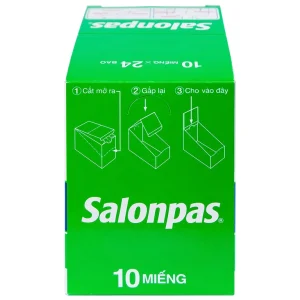 Cao dán Salonpas Hisamitsu giảm đau vai, đau lưng, đau cơ (24 gói x 10 miếng)