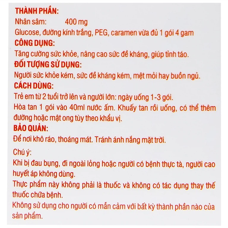 Trà nhân sâm KO Ginseng Royal Tea tăng cường sức khỏe, nâng cao sức đề kháng (10 hộp lẻ x 10 gói x 400g)