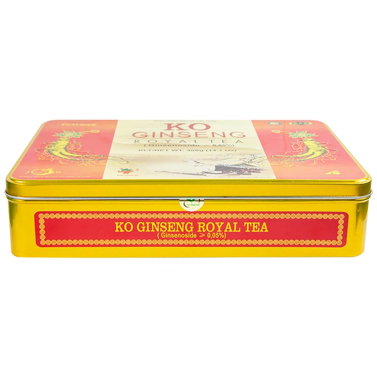 Trà nhân sâm KO Ginseng Royal Tea tăng cường sức khỏe, nâng cao sức đề kháng (10 hộp lẻ x 10 gói x 400g)