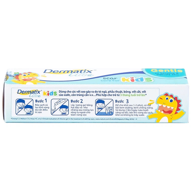 Gel trị sẹo Dermatix Ultra Scar Care For Kids Menarini phù hợp cho trẻ từ 3 tháng tuổi trở lên (5g)