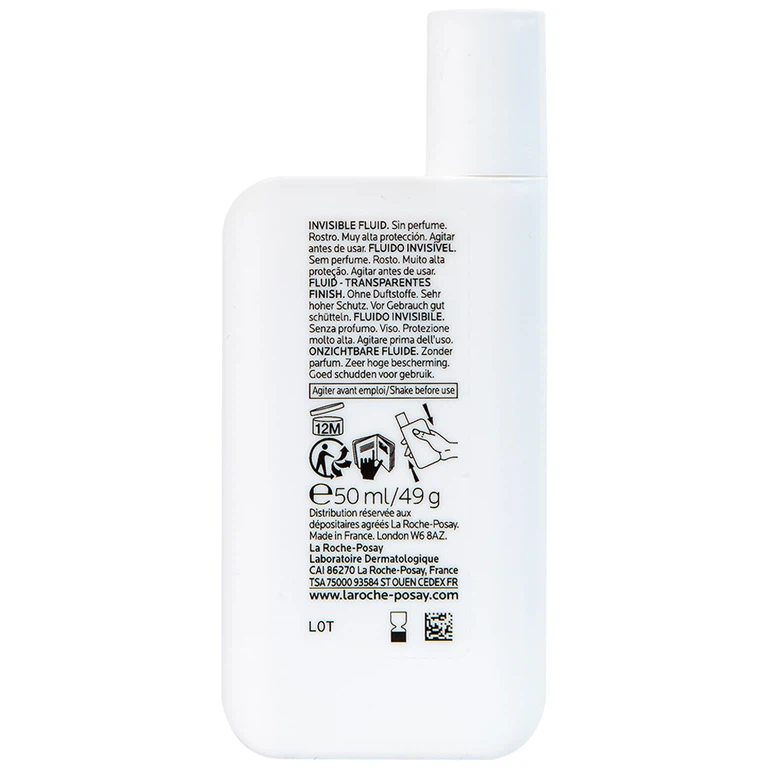 Sữa chống nắng lâu trôi La Roche-Posay Laboratoire Dermatologiue Anthelios Uvmune 400 Invisible Fuild (50ml)