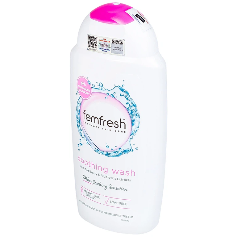 Dung dịch vệ sinh phụ nữ Femfresh Soothing Wash làm sạch, khử mùi hôi, làm thơm vùng kín (250ml)
