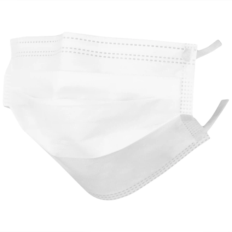 Khẩu trang y tế TLR màu trắng 3 lớp hỗ trợ ngăn khói, bụi, kháng khuẩn (50 cái)