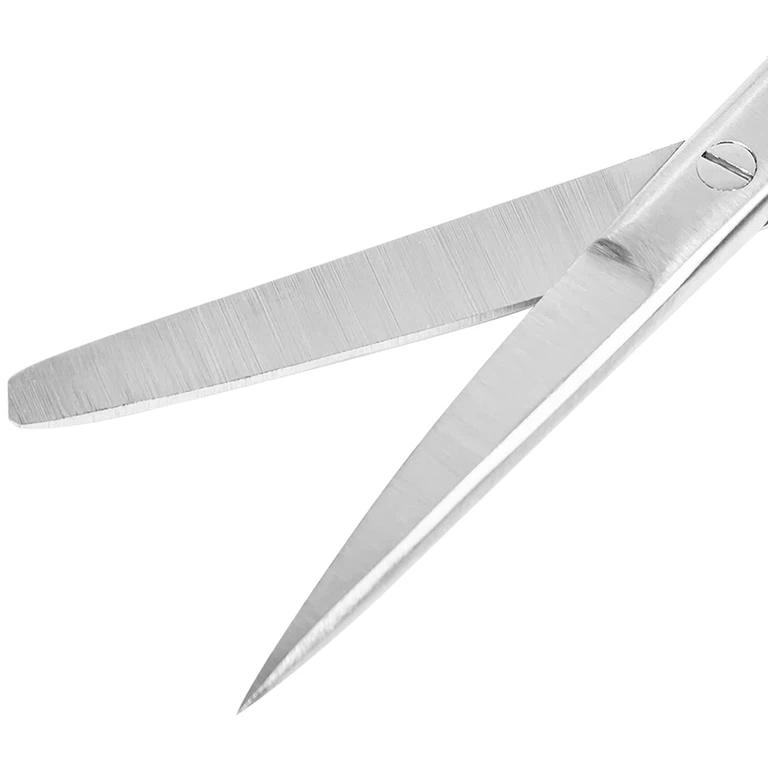 Kéo thẳng 1 tù 1 nhọn Electro Bismed dùng để thay băng cho bệnh nhân, cắt gòn (16cm)