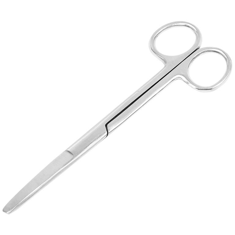 Kéo thẳng 1 tù 1 nhọn Electro Bismed dùng để thay băng cho bệnh nhân, cắt gòn (16cm)