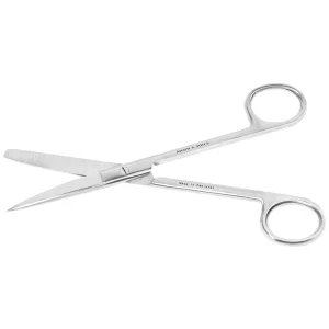 Kéo thẳng 1 tù 1 nhọn Electro Bismed dùng để thay băng cho bệnh nhân, cắt gòn (16cm)