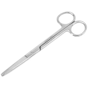 Kéo thẳng 1 tù 1 nhọn Electro Bismed dùng để thay băng cho bệnh nhân, cắt gòn (16cm)