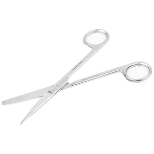 Kéo thẳng 1 tù 1 nhọn Electro Bismed dùng để thay băng cho bệnh nhân, cắt gòn (16cm)