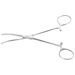 Pen gắp cong không mấu Electro Bismed dùng kẹp bông băng, băng gạc rửa vết thương (1 cái x 18cm)