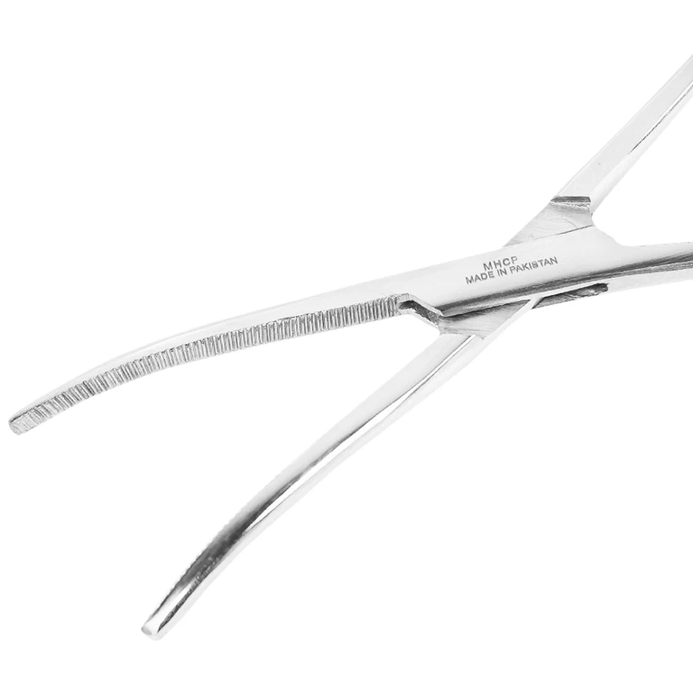 Pen gắp cong không mấu Electro Bismed dùng kẹp bông băng, băng gạc rửa vết thương (1 cái x 18cm)