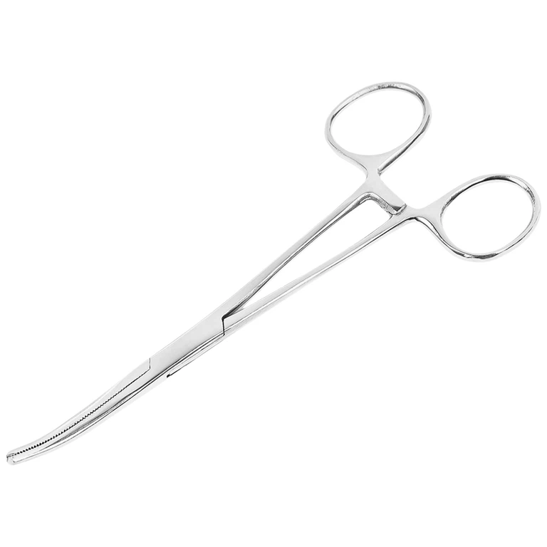 Pen gắp cong không mấu Electro Bismed dùng kẹp bông băng, băng gạc rửa vết thương (1 cái x 18cm)