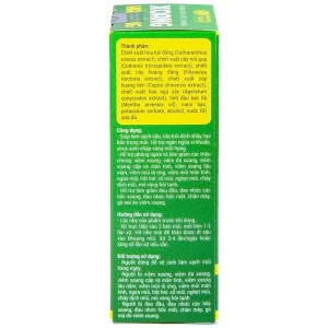Dung dịch xịt mũi xoang Hải Đằng làm sạch sâu, rửa trôi dịch nhầy, bụi bẩn trong mũi (15ml)