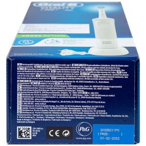 Bàn chải đánh răng điện Oral-B Vitality CrossAction White D100.413.1 loại bỏ được mảng bám và vết ố trên răng