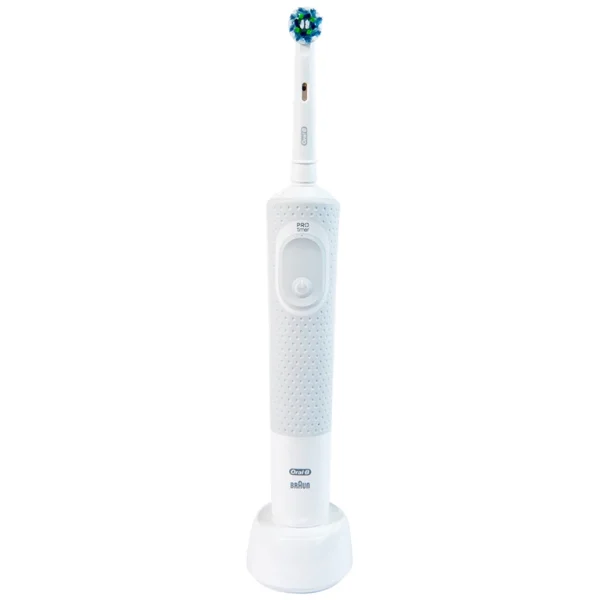 Bàn chải đánh răng điện Oral-B Vitality CrossAction White D100.413.1 loại bỏ được mảng bám và vết ố trên răng