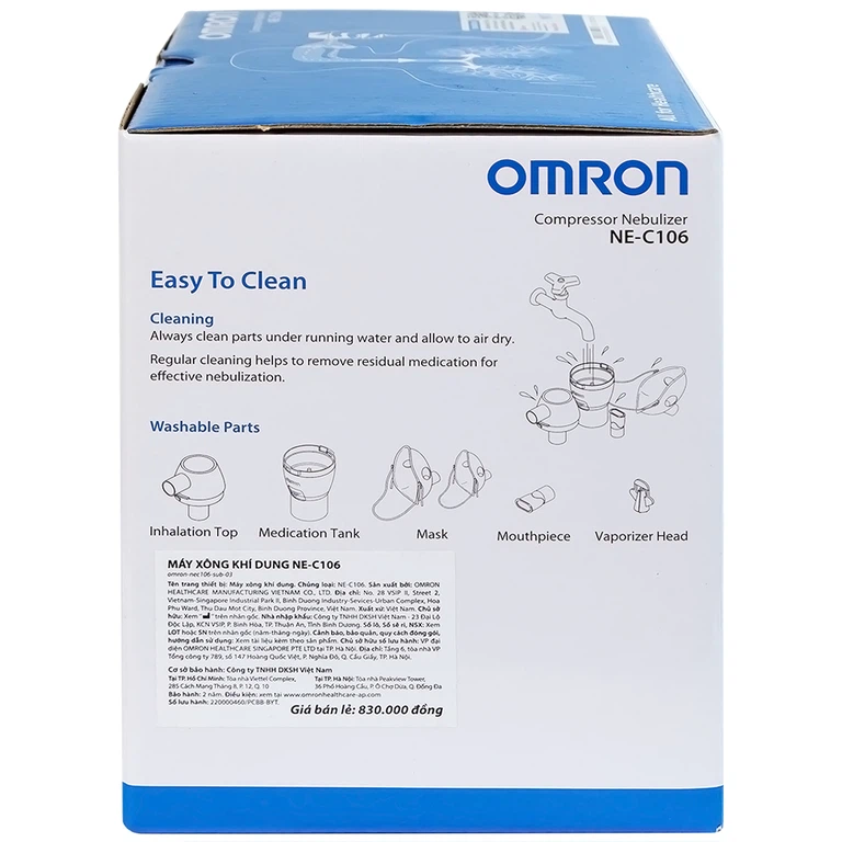 Máy xông khí dung Omron NE-C106 phòng và điều trị bệnh về đường hô hấp