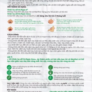 Khăn hạ sốt DR.Papie 0+ hỗ trợ hạ nhiệt giảm sốt (5 túi x 5 khăn)