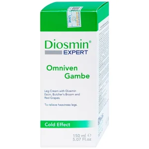 Gel Diosmin Expert Omniven Gambe hỗ trợ phục hồi tình trạng suy giãn tĩnh mạch chân (150ml)