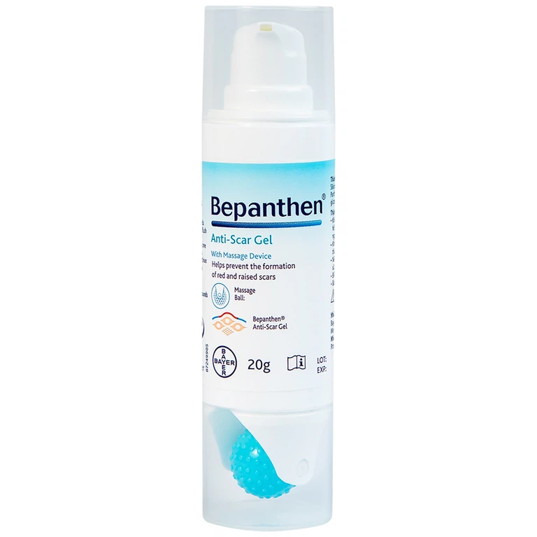 Gel trị sẹo Bepanthen Anti-Scar ngăn ngừa hình thành sẹo đỏ và sẹo lồi (20g)