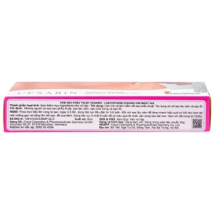 Kem Cesarin Ointment Lacopharm hỗ trợ làm mờ và làm mềm vết sẹo phẫu thuật (30g)
