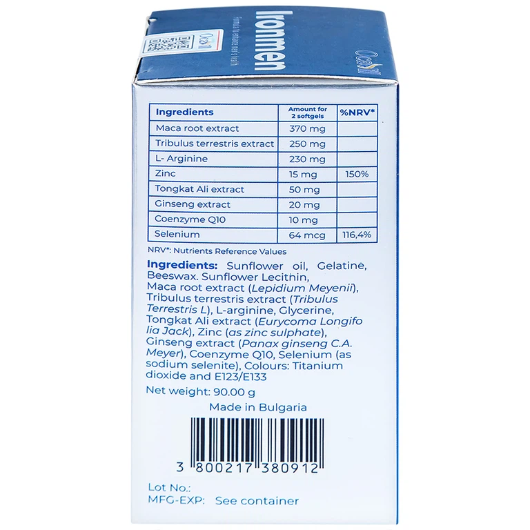 Viên uống Ironmen Ocavill hỗ trợ tăng cường sinh lý nam giới (60 viên)