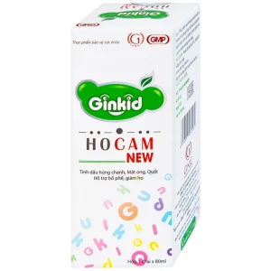 Siro Ginkid Ho Cam NEW 80ml hỗ trợ bổ phế, giảm ho, nhuận phế