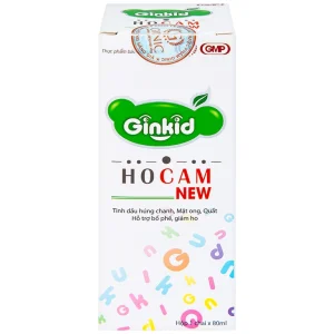 Siro Ginkid Ho Cam NEW 80ml hỗ trợ bổ phế, giảm ho, nhuận phế