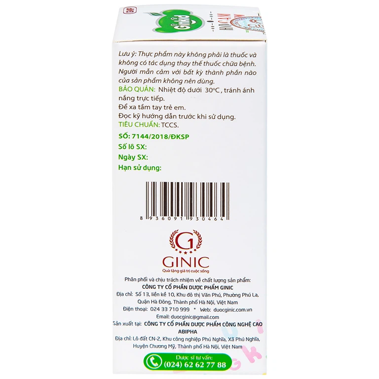 Siro Ginkid Ho Cam NEW 80ml hỗ trợ bổ phế, giảm ho, nhuận phế