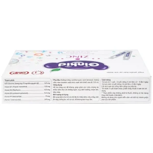 Siro Ginkid ZinC bổ sung kẽm, hỗ trợ tăng sức đề kháng (4 vỉ x 5 ống x 5ml)
