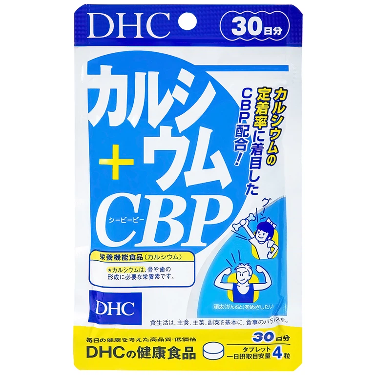 Viên uống DHC Calcium + CBP bổ sung canxi giúp hệ xương răng chắc khỏe (120 viên)