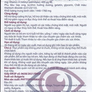 Viên uống SkillMax OCAVILL hỗ trợ tăng cường thị lực, cải thiện các triệu chứng khô mắt (Hộp 30 viên)