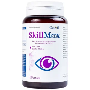 Viên uống SkillMax OCAVILL hỗ trợ tăng cường thị lực, cải thiện các triệu chứng khô mắt (Hộp 30 viên)