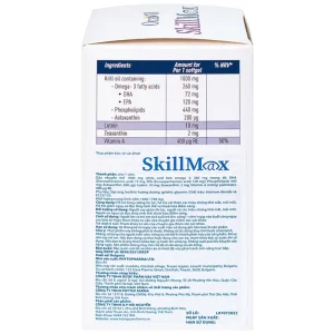 Viên uống SkillMax OCAVILL hỗ trợ tăng cường thị lực, cải thiện các triệu chứng khô mắt (Hộp 30 viên)