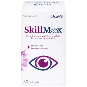 Viên uống SkillMax OCAVILL hỗ trợ tăng cường thị lực, cải thiện các triệu chứng khô mắt (Hộp 30 viên)