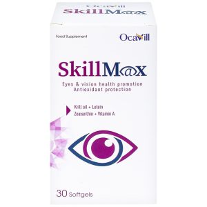 Viên uống SkillMax OCAVILL hỗ trợ tăng cường thị lực, cải thiện các triệu chứng khô mắt (Hộp 30 viên)