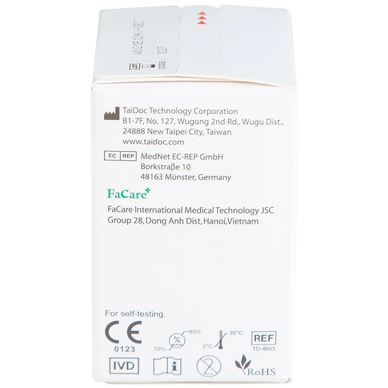 Que thử Axit Uric (Gout) FaCare FCM168 dùng để lấy máu (10 cái)