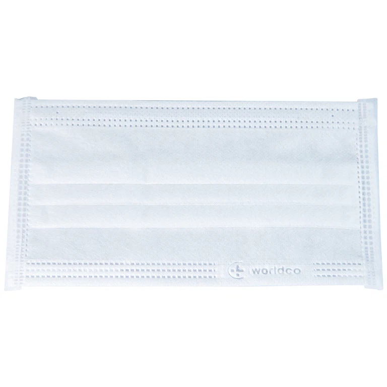 Khẩu trang y tế Liworldco màu trắng 4 lớp hỗ trợ ngăn khói, bụi, kháng khuẩn (5 gói x 10 cái)