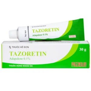Thuốc bôi Tazoretin Adapalene 0.1% Medisun điều trị tại chỗ mụn trứng cá vừa và nhẹ (15g)