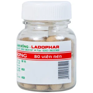 Viên uống Vân Mộc Hương Ladophar hỗ trợ giảm các triệu chứng rối loạn tiêu hóa (80 viên)