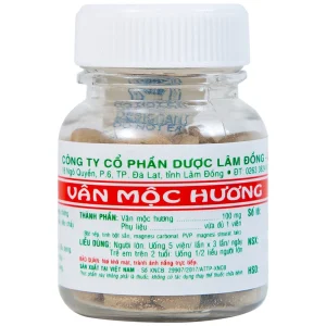 Viên uống Vân Mộc Hương Ladophar hỗ trợ giảm các triệu chứng rối loạn tiêu hóa (80 viên)