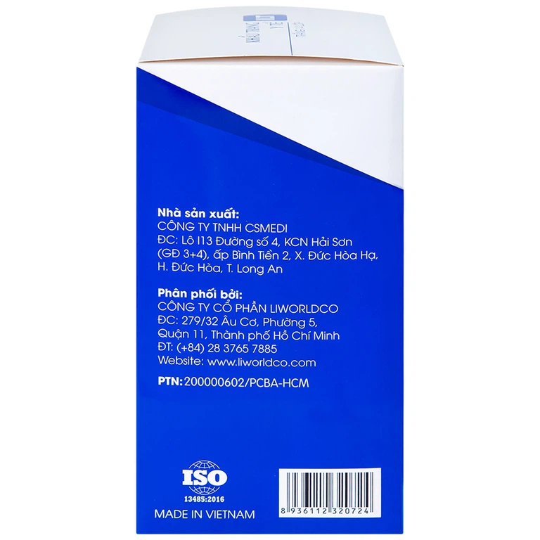 Khẩu trang y tế ILT Liworldco màu trắng 4 lớp hỗ trợ ngăn khói, bụi, kháng khuẩn (50 cái)