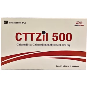 Thuốc Cttzil 500 Eloge điều trị nhiễm trùng nhẹ tới trung bình (1 vỉ x 10 viên)